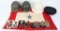 WWII US MILITARY LOT W/ HELMETS INSIGNIA PATCHES