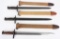 3 US MODEL 1905 RIFLE BAYONETS SPRINGFIELD ARMORY