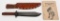 1923 KA-BAR KU KLUX KLAN KNIFE W/ SCABBARD & BOOK