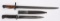 WW1 US M1917 REMINGTON & K98 BAYONET WWI WWII