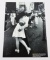 WWII SIGNED PHOTO SAILOR KISSING NURSE V-J DAY WW2