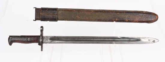 WWI U.S. M 1905 RIA BAYONET 1912 DATED W/ SCABBARD