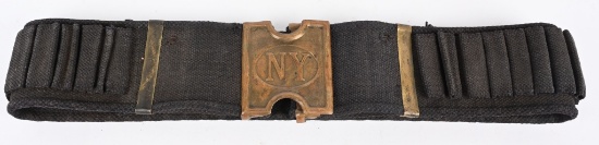 1880s NEW YORK MILLS WEB CARTRIDGE BELT KRAG RIFLE