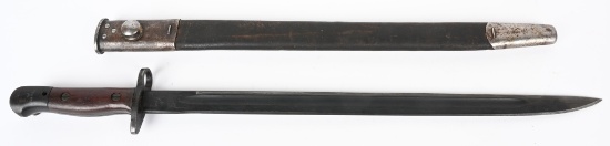 WW1 BRITISH MODEL 1907 BAYONET AND SCABBARD WWI
