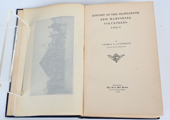 CIVIL WAR 18TH NEW HAMPSHIRE INFANTRY UNIT HISTORY
