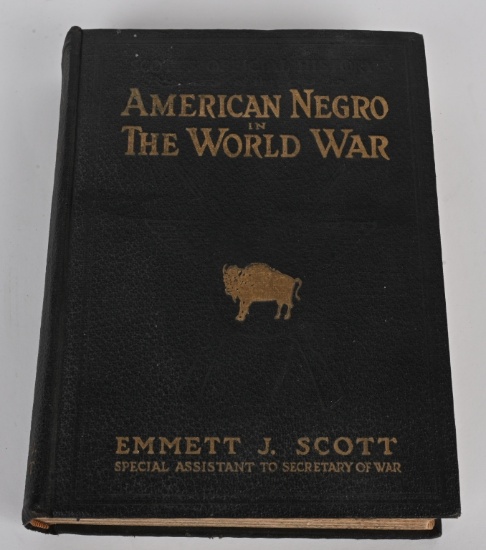 WWI BOOK AMERICAN NEGRO IN THE WAR - 1919