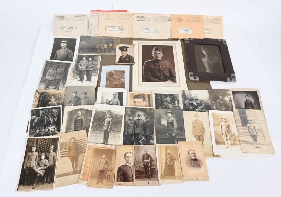 WW1 WWII US & GERMAN PHOTO LOT CVD PHOTO POSTCARDS