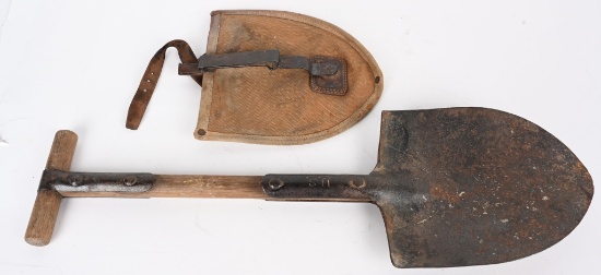 M1910 T-HANDLE SHOVEL W 1905 SHOVEL COVER