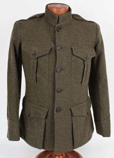 WW1 USMC SERVICE FOREST GREEN TUNIC SIZE 3 WWI