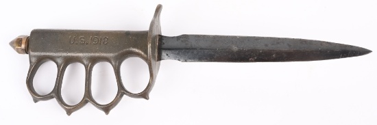 WWI US M1918 BRASS KNUCKLE KNIFE WWI NO SCABBARD