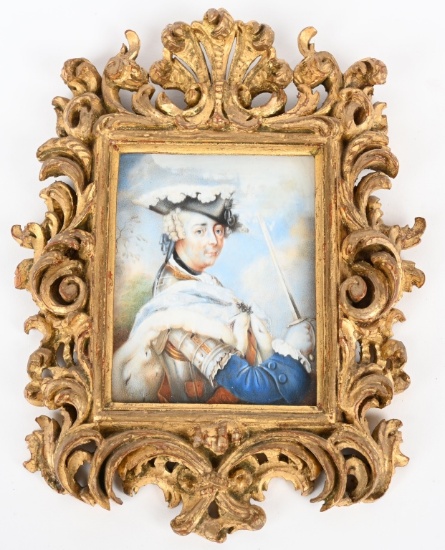 PORTRAIT FRENCH ARISTOCRAT WITH SWORD 1685-1764