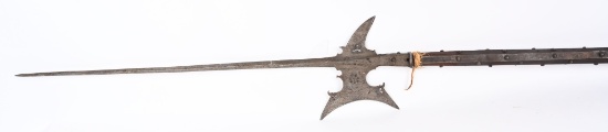 EARLY IRON 16th - 18TH CENTURY HALBERD