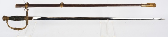 GAR STAFF OFFICER SWORD & SCABBARD HORSEMAN