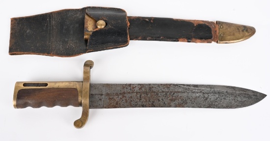 CIVIL WAR DAHLGREN BOWIE KNIFE BAYONET W/ SCABBARD