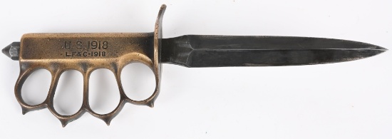 WWI US ARMY M1918 TRENCH KNUCKLE KNIFE LF&C