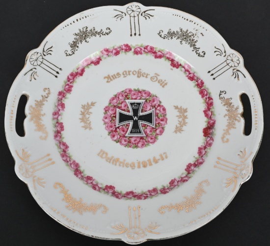 WWI IMPERIAL GERMAN COMMEMORATIVE EKI PLATE WW1