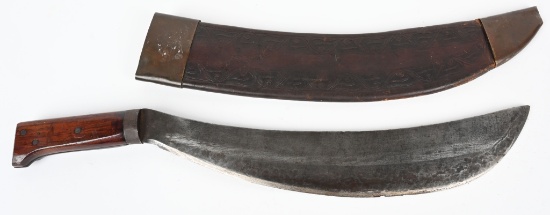 WW1 COLLINS & CO. BOLO KNIFE WITH SHEATH WWI