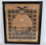 CIVIL WAR 1st LIGHT ARTLLERY MEMORIAL W/ CDV IMAGE