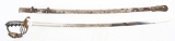 WWI US ARMY M1902 OFFICER'S SWORD HORSEMAN NAMED