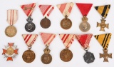 WW1 AUSTRIAN MEDAL GROUPING BRAVERY MEDALS WWI