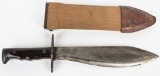 WW1 M1917 PLUMB BOLO KNIFE and METAL SCABBARD WWI