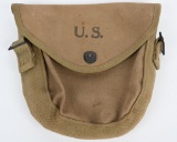 WWII US THOMPSON DRUM MAGAZINE POUCH 1942 DATED