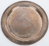 TIFFANY SILVER PLATE PRESENTED TO RICHARD F. HOYT