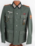 WWII GERMAN FIELD POLICE OFFICER UNIFORM TUNIC WW2