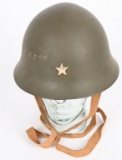 WWII JAPANESE (IJA) TYPE 90 COMBAT HELMET w LINER
