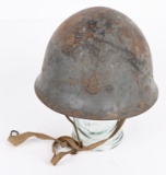 WWII JAPANESE (IJN) TYPE 90 COMBAT HELMET w LINER