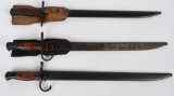 WWII JAPANESE BAYONET LOT OF THREE IJA WW2