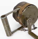 WWII US ARMY HAND HELD AIR RAID SIREN W/ COVER WW2