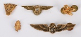 WWII KOREAN WAR USN MEDICAL WING ANNAPOLIS PIN 14k