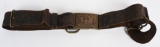 CIVIL WAR M1851 OFFICERS SWORD BELT BENCH MARKED
