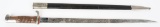 WW1 IMPERAL GERMAN S 98 nA ENGRAVED BAYONET WWI