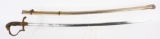 WW1 IMPERIAL GERMAN LION HEAD SWORD w SCABBARD WWI