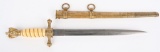 WWII NAZI GERMAN KRIEGSMARINE OFFICER'S DAGGER WW2