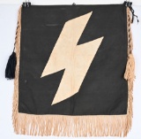 WWII NAZI GERMAN HJ DJ FANFARE TRUMPET BANNER WW2