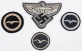 WWII NAZI GERMAN NSFK DLV INSIGNIA BADGE LOT WW2