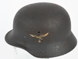 WWII NAZI GERMAN M40 SINGLE DECAL LUFTWAFFE HELMET