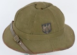 WWII NAZI GERMAN 1st PATTERN ARMY PITH HELMET WW2
