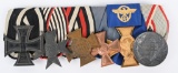 WWII NAZI GERMAN 6 PLACEMENT POLICE MEDAL BAR