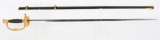 CIVIL WAR AMES M1860 OFFICER'S DRESS SWORD