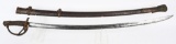 CIVIL WAR OFFICER'S CAVALRY SWORD ENGRAVED BLADE