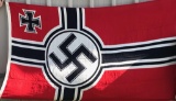 WWII NAZI GERMAN KRIEGSMARINE BATTLE FLAG 150X250