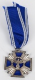 WWII NAZI NSDAP FIFTEEN YEAR LONG SERVICE AWARD