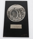 WWII NAZI GERMAN CANNON PLAQUE FOR HEER WW2