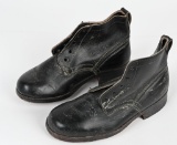WWII NAZI GERMAN WEHRMACHT EM/NCO'S ANKLE BOOTS