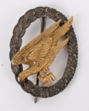 WWII NAZI GERMAN LUFTWAFFE PARATROOPER BADGE OSANG
