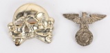 WW2 EARLY SS KEPI/VISOR CAP DANZIGER SKULL & EAGLE